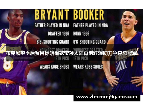 布克展望季后赛目标明确欲带领太阳再创辉煌助力争夺总冠军